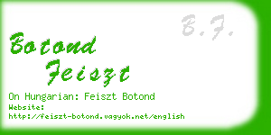 botond feiszt business card